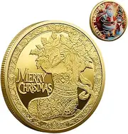 Christmas Coin, Coin, Metal Coin of Snowman - Christmas Commemorative Coin, Collectible Coin, Souvenir for Christmas Stocking