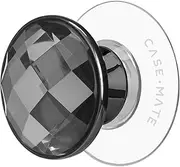 Case-Mate - Minis - Phone Grip - Cell Phone Stand - Suction Cup Cell Phone Holder [Removable for Wireless Charging] for iPhone 16 Pro Max/15 Pro Max/14 Pro Max/13/12/S24 Ultra/Pixel 9 - Black Crystal