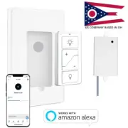Smart Wireless Light Switch Kit No Wiring Dimmer Remote Control Work with Alexa