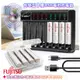 日本富士通Fujitsu 低自放電4號750mAh充電電池組(4號8入+Dr.b@ttery八槽USB電池充電器+送電池盒*2)
