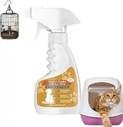 Pet Odor Eliminator,120ml Natural Deodorizing Spray | Animal Cage Cleaner, Long Lasting Cage Cleaner, Refreshing Deodorizing Spray Pet Supplies for Pets, Home, Cages