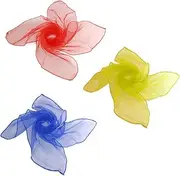 [JEWEDECO] Children Dance Veil 6pcs Super Thin Square Veil Scarf Scarf for Boys and Girls Easy to Clean and Durable
