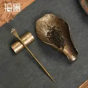 3pcs/set Chinese Retro Brass Kungfu Tea Set Accessories Tea Ceremony Tea Spoon