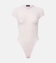 [Wardrobe.NYC] Wardrobe.NYC Sheer technical bodysuit UK 10 pink