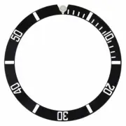BEZEL INSERT FOR 40MM TUDOR PRINCE DATE SUBMARINAR 79190 WATCH OYSTERDATE BLACK