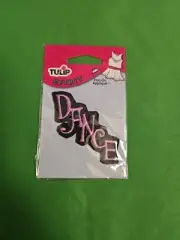Tulip Iron-on Applique - The Word "DANCE"