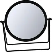 LALADEFIEE Portable Dressing Table Mirror Rotating Makeup Mirror Stand Metal Makeup Mirror Desktop Cosmetic Mirror