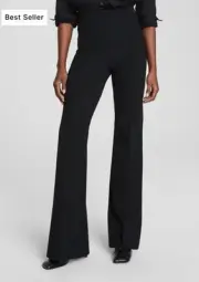 SPANX NEW Super Smooth Perfect Fit High Rise Flare Pant Sz M Charcoal Career NWT