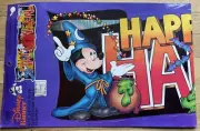Disney Happy Halloween Banner Honeycomb Mickey Mouse Vintage Decoration NEW