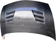 hood scoops for cars， Carbon Fiber Engine Hood Resin Bonnet Compatible For Honda CIIMO FD2 Modified Style Light Weight Engine Cover Car Kit Accessories(Carbon fiber pattern)