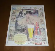 BUDWEISER BEER AD PRINT - BEER IS AS OLD AS HISTORY