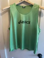 ASICS TIGER Training BIB Pinnies Scrimmage Soccer GREEN SZ XL
