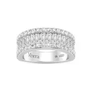 Bevilles Meera Baguette Channel Ring with 2.00ct of Laboratory Grown Diamonds in 9kt White Gold