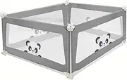 Baby Playpen Toddlers Bed Rail Lifting 12 Height Adjustable Baby Bedrail Full Size Child Safety Mesh Guardrail Anti-Collision Anti-Drop Toy (Size : 200cm)
