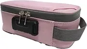 [SUIOPPYUW] Lockable Up Box Portable Case with Combination Lock Travel Makeup Bag Storage Bag with Combination Lock Portable Travel, C