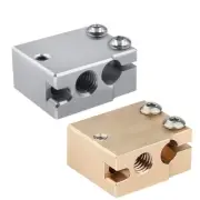 Brass+Aluminum Volcano Heater Block Hotend Head For E3D Hotend V6 Extruder PT100