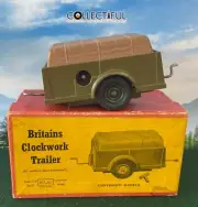 BRITANS - #2041 CLOCKWORK TRAILER - COMPLETE IN BOX - WORKS - MIB