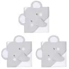 3x The Peanutshell Little Peanut Elephant Cuddly Hooded Towel Baby Nursery Decor