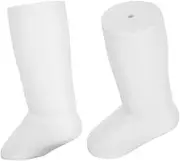 GANAZONO 2pcs Socks Foot Mold Foot Model Foot Mannequin for Socks Mannequin Foot Plastic Feet Display Sock Display Foot White