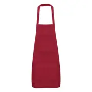 Plain Bib Aprons Washable Aprons Kitchen Cooking Aprons, Red