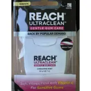Reach UltraClean Gentle Gum Care Cinnamon Mint 50 Yd Soft Woven Floss New!