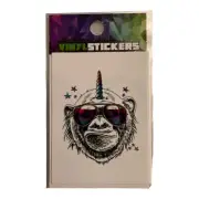 UNICORN MONKEY PRIDE GLASSES Vinyl Sticker Decal 2”