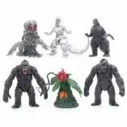 Godzilla x King Kong Mechagodzilla Biollante 6pcs Monster 3.5" Action Figure Set