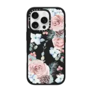 iPhone 16 Pro Impact Case MagSafe Compatible Winter Woods Roses in the Forest by Nature Magick