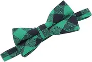 [ROMANSENTIAL] St. Patrick's Day Formal Bow Ties Pre Tied Adjustable Bow Tie St. Patrick's Day Ties for Party Costume Wear Accessories