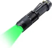 XINFEIBEI Green LED Flashlight, Single Mode Mini Green Flashlight, Hunting Light 1 Mode Green Flashlight for Night Watch Outdoor Adventures (1)