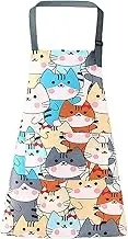 Kitchen Cooking Apron, Chef Apron Cute Apron for Women，Cotton and Linen Apron Kitchen BBQ Artist Painting Apron