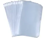 12pcs Binder Pockets A5/A6 Size 6 Holes Binder Zipper Folders Loose Leaf Bags, Waterproof PVC Pouch Document Filing Bags