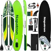 Napatron 10' Inflatable Paddle Board, 32'' Widened Design Paddle Board, Premium Paddleboard,sup Accessories, Sunscreen Cover, Fast Pump, Suitable Paddle Boards for Youth and Adults
