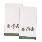 - Fingertip Towels, Soft & Absorbent Cotton Velour, 2pc Fingertip Towels