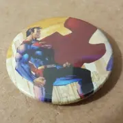 Super Man Pin 1.5 inch Back Badge. Jim Lee *