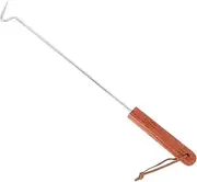 Heavy Duty BBQ Meat Hook Grilling Fork Meat Hooks for Butchering BBQ Fork Meat Fork Baking Pan Hook Food Flipper Barbecue Meat Hook Easy Cleaning Ergonomic Wooden Handle Australi