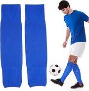 [GOOHOCHY] Adult Football Leg Sleeves 2 Pairs Soccer Leg Sleeves Shin Guard Holders for Training and Matches