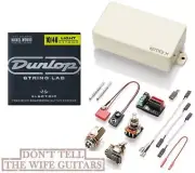 EMG HAX IVORY ALNICO HUMBUCKER SIZED SINGLE COIL PICKUP SHORT POTS ( HEX TOOL )