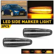 For 2011-2021 Mitsubishi Outlander Sport AUXITO Amber LED Flowing Side Light