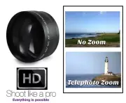 Pro HD 2.2x Telephoto Lens For Panasonic Lumix DMC-LX7K DMC-LX7W DMC-LX7