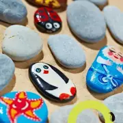 10 River Rocks for Painting, Flat & Smooth Stones, No Sharp Edges, 2" to 4"