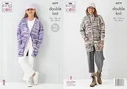King Cole Ladies & Girls Double Knitting Pattern Cardigans (6079)