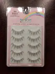 5 Pairs Transparent Stem False Eyelashes (Wispy)