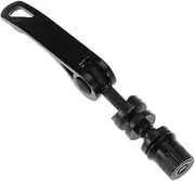Generic 2pcs Quick Release Skewer for Wheel Hub and Seatpost Durable Bike Skewers for Mountain and Road Bikes Easy to Install Nut with Smooth Black