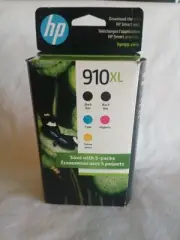 04/2026 Set of 5 GENUINE HP 910XL Black & 910 Color Inks 8010 8010e 8020e 8030