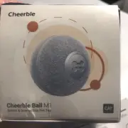 Cheerble Ball M1 Smart & Interactive Cat Pet Toy Ball - Grey - Rechargeable New