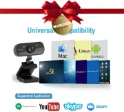 Webcam/Web Camera Video 1080P HD USB 2.0/3.0 w/Microphone For PC Laptop Desktop