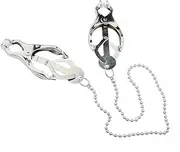 Adult Sex Toy Metal Adjustable Non-Piercing Nipple Pinches Nipple Ring Nipple Clamp Breast Clips For Bdsm Foreplay Flirting Clamp Toys For Women