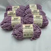 7 Skeins Premier Yarn Just Chenille Bulky 6 Light Mauve