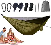 Fly Hammock for Camping | Foldable Hiking Sleeping Netting,Multifunctional Camping Hammock with Fly Mesh, Accessories for Hiking Backpacking Backyard Beach